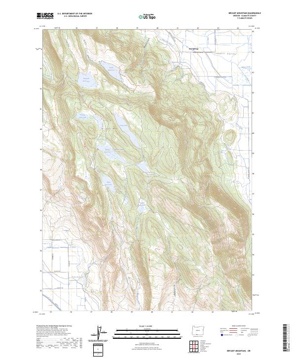 Bryant Mountain topographic map thumbnail
