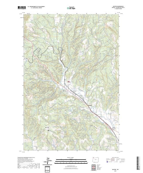 Buxton topographic map thumbnail