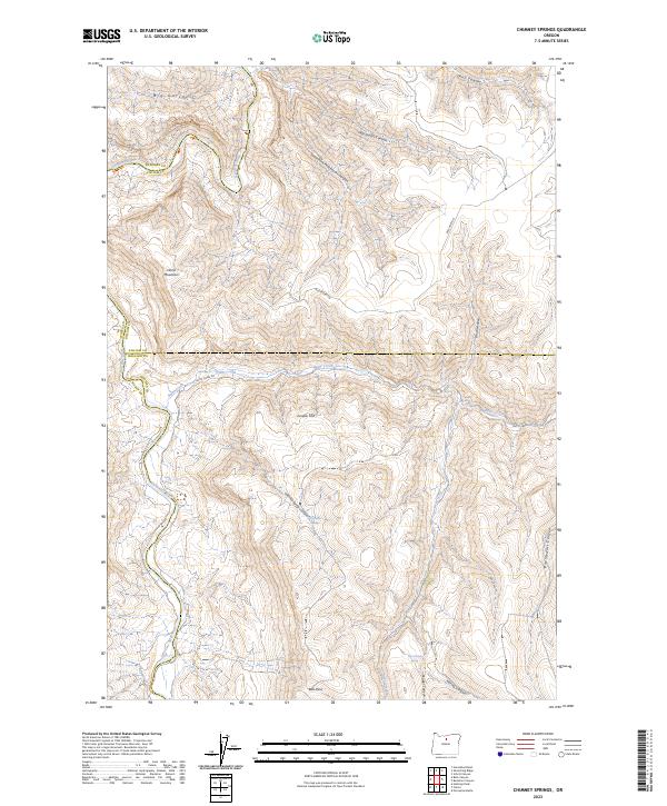 Chimney Springs topographic map thumbnail
