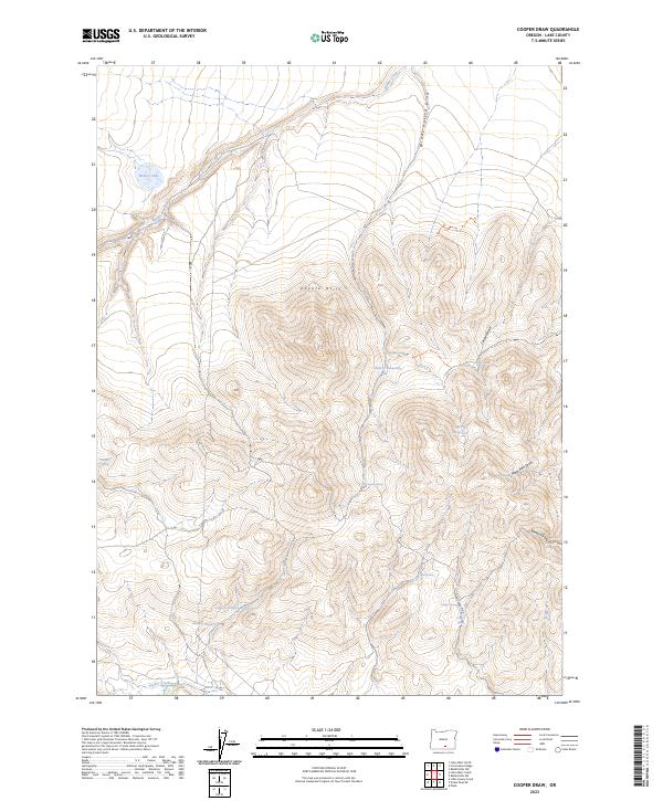 Cooper Draw topographic map thumbnail