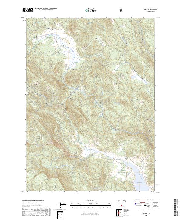 Cox Flat topographic map thumbnail