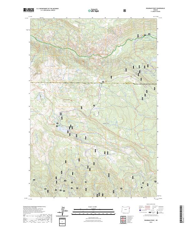 Deadman Point topographic map thumbnail