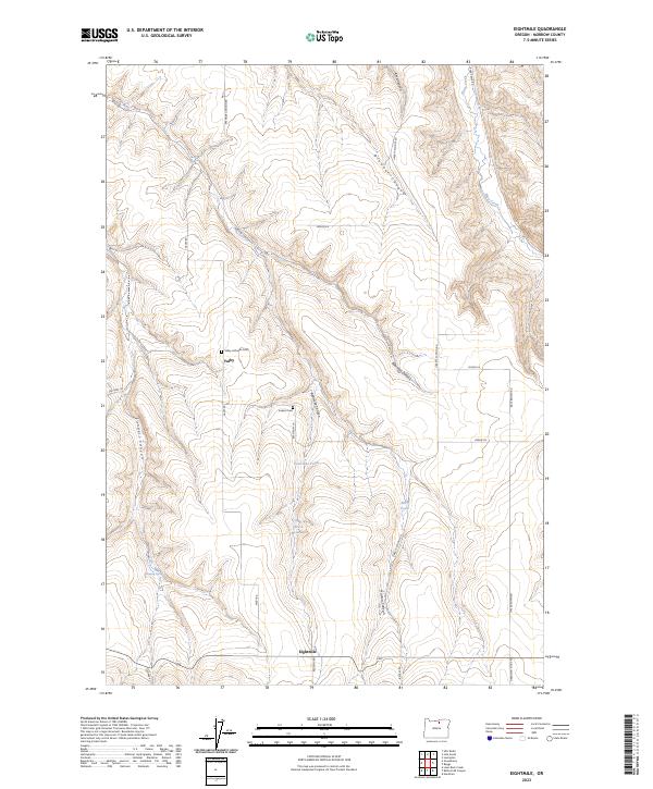 Eightmile topographic map thumbnail