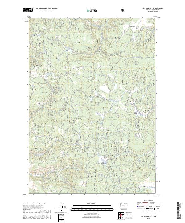 Five Hundred Flat topographic map thumbnail