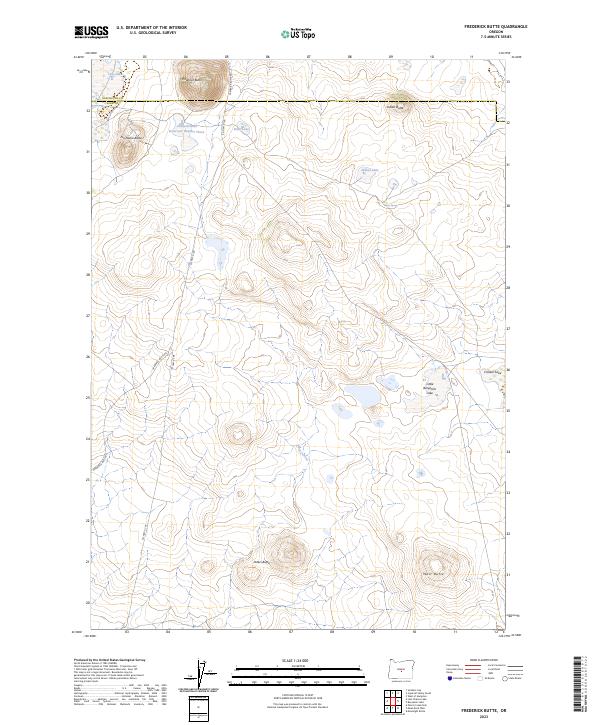 Frederick Butte topographic map thumbnail