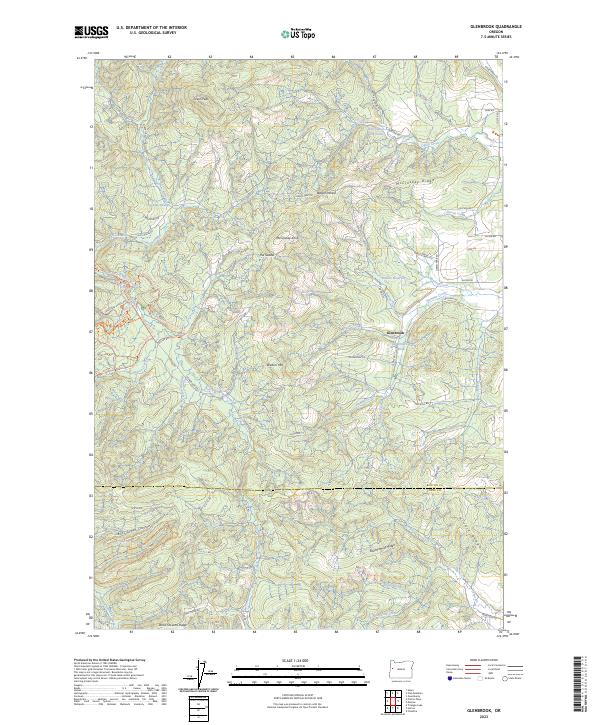 Glenbrook topographic map thumbnail