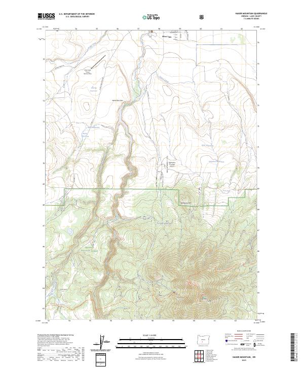 Hager Mountain topographic map thumbnail