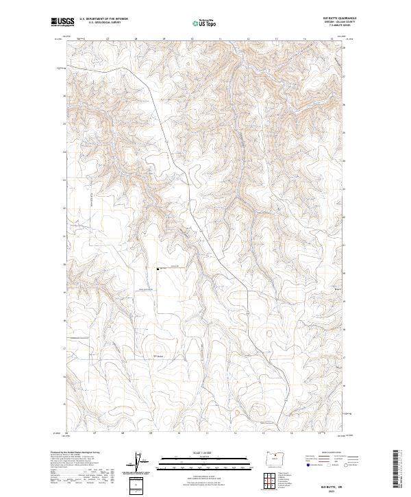 Igo Butte topographic map thumbnail