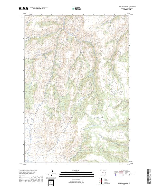 Johnson Heights topographic map thumbnail
