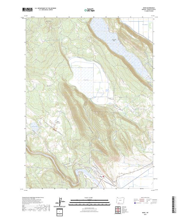 Keno topographic map thumbnail