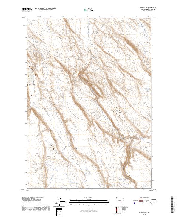 Lunch Lake 2023 topographic map thumbnail