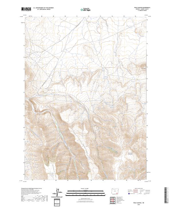 Pole Canyon 2023 topographic map thumbnail