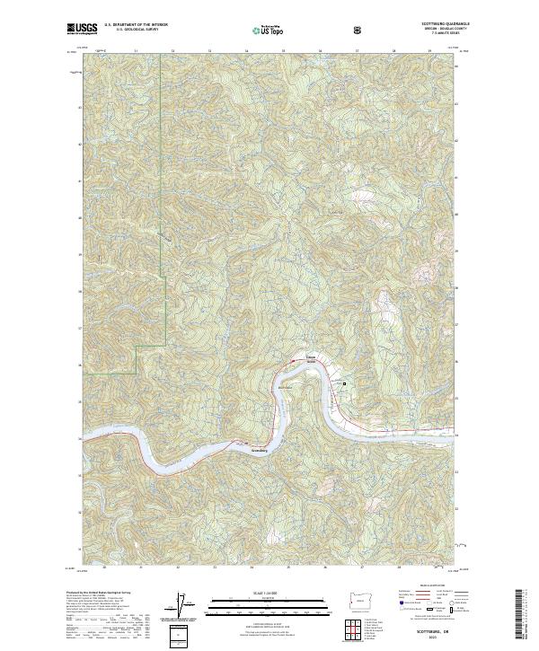 Scottsburg topographic map thumbnail