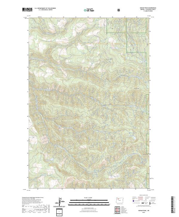 Soosap Peak 2023 topographic map thumbnail