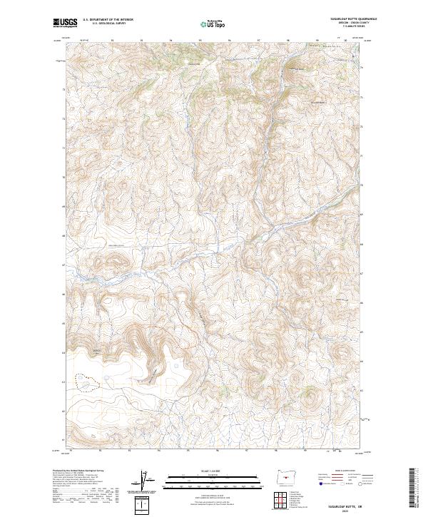 Sugarloaf Butte topographic map thumbnail