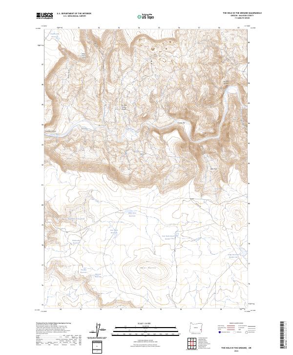 The Hole in the Ground topographic map thumbnail