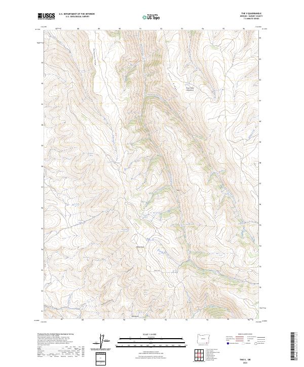 The V 2023 topographic map thumbnail