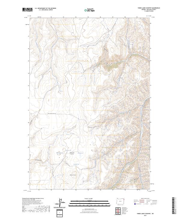 Three Lakes Country topographic map thumbnail