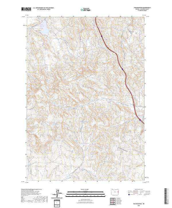 Tub Mountain 2023 topographic map thumbnail