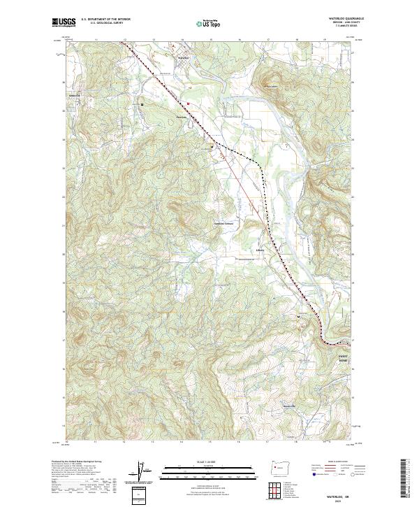 Waterloo 2023 topographic map thumbnail