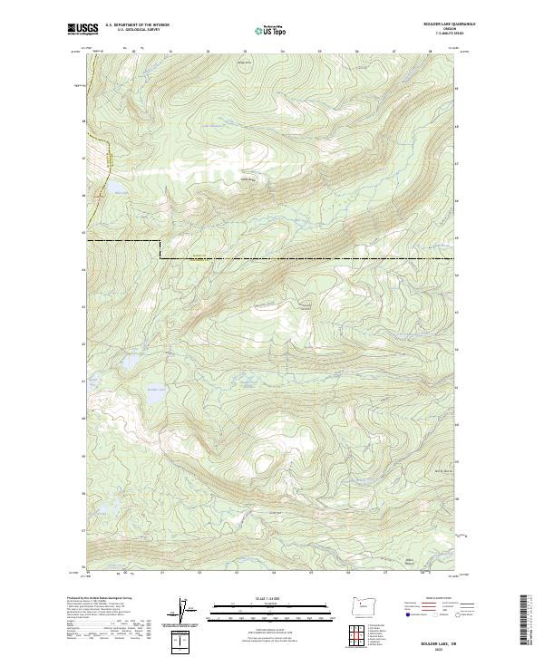 Boulder Lake topographic map thumbnail