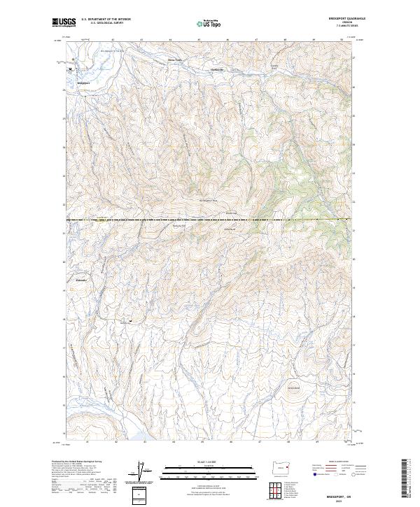 Bridgeport topographic map thumbnail