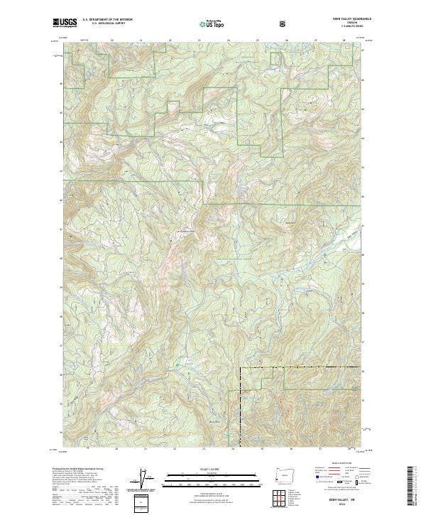Eden Valley topographic map thumbnail