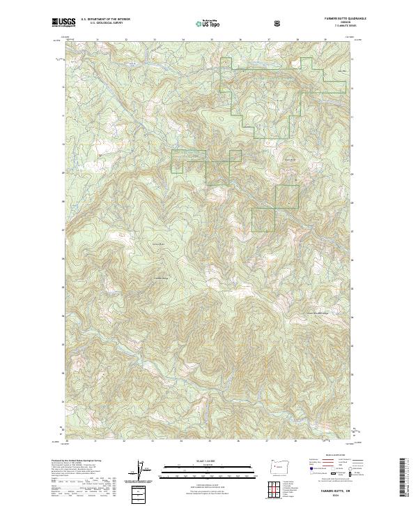 Farmers Butte topographic map thumbnail