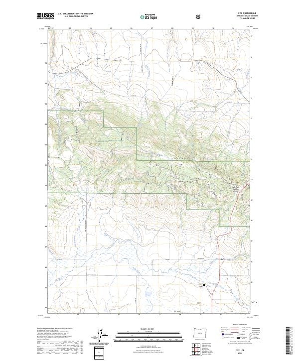 Fox topographic map thumbnail