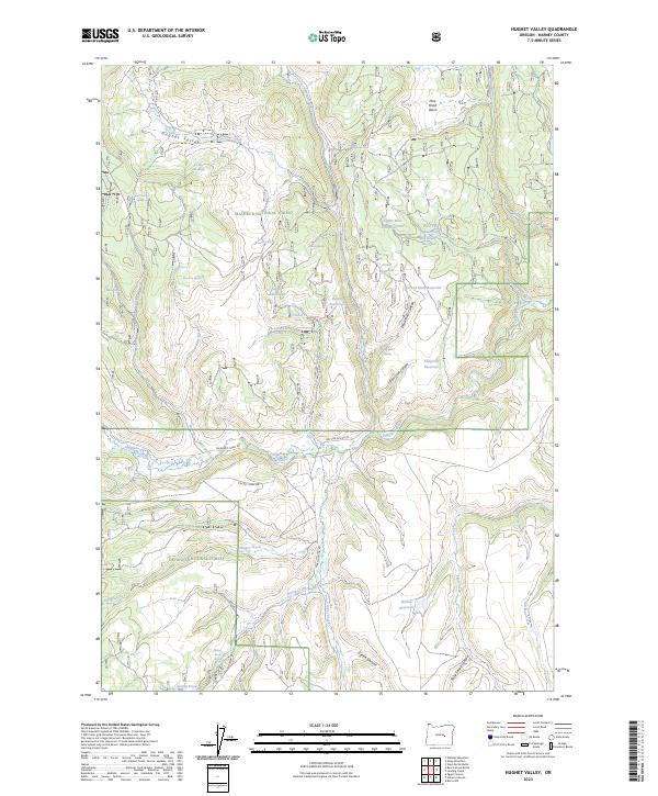 Hughet Valley topographic map thumbnail
