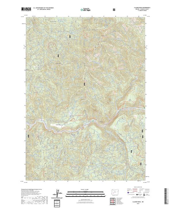 Illahee Rock topographic map thumbnail