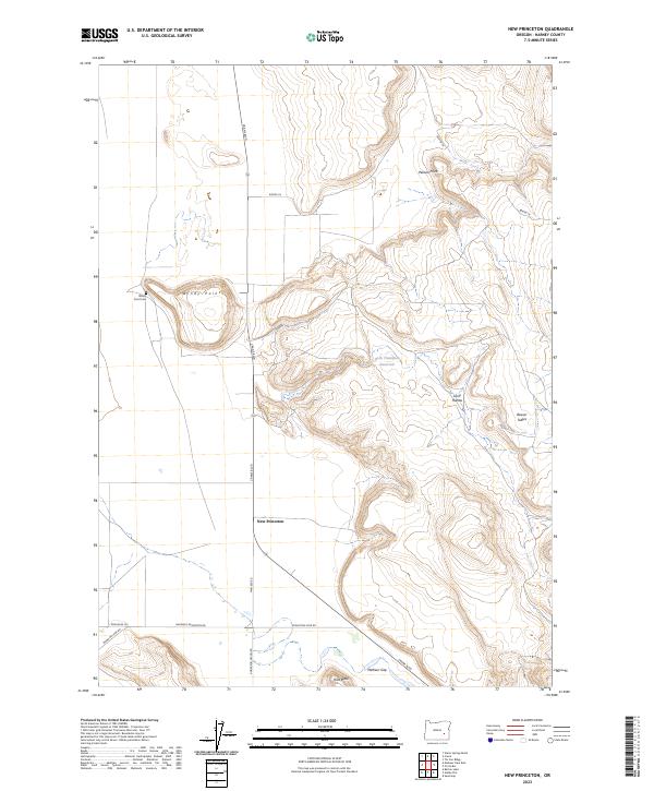 New Princeton 2023 topographic map thumbnail