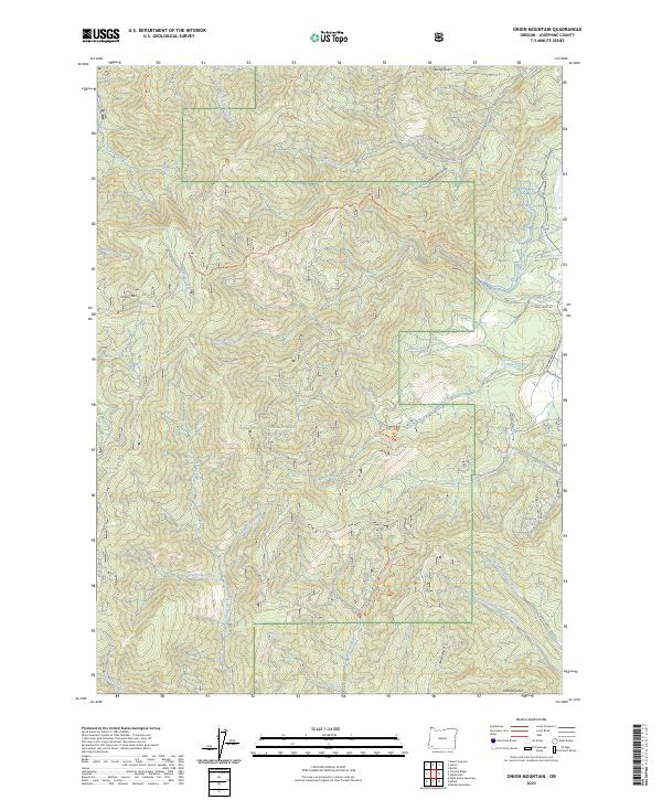 Onion Mountain 2023 topographic map thumbnail