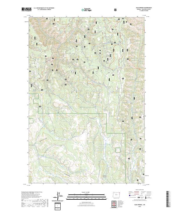 Sled Springs 2024 topographic map thumbnail