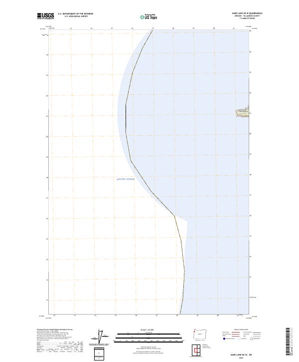 Sand Lake OE W topographic map thumbnail