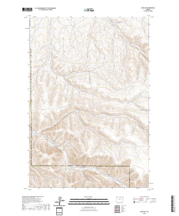 Echo SW topographic map thumbnail