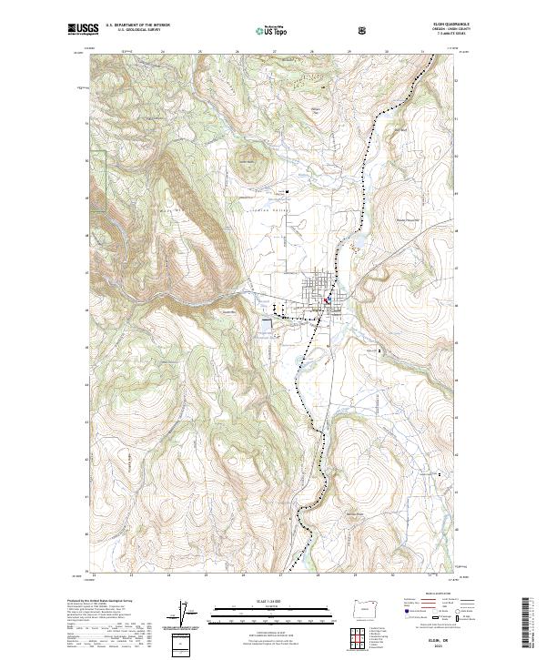 Elgin topographic map thumbnail