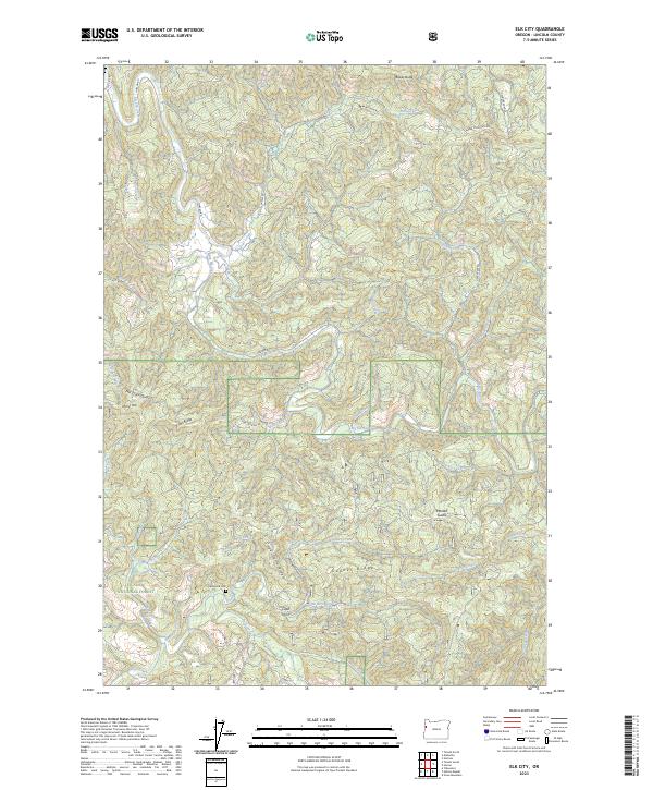 Elk City topographic map thumbnail