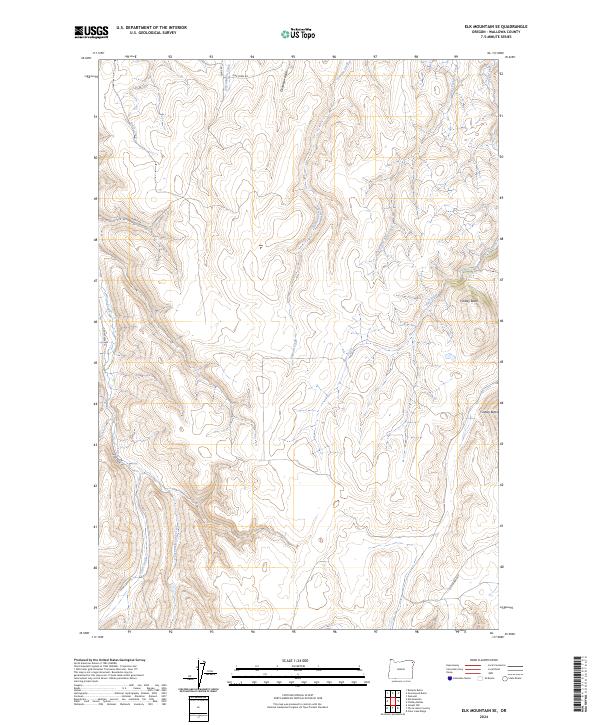 Elk Mountain SE topographic map thumbnail