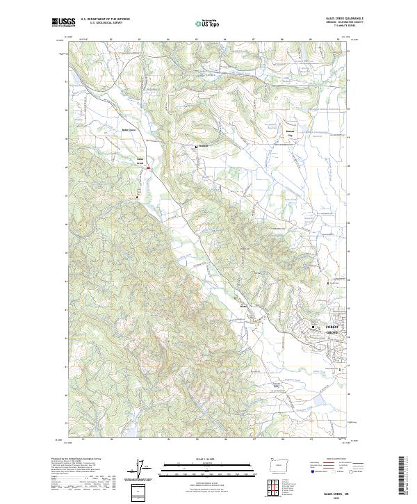 Gales Creek topographic map thumbnail