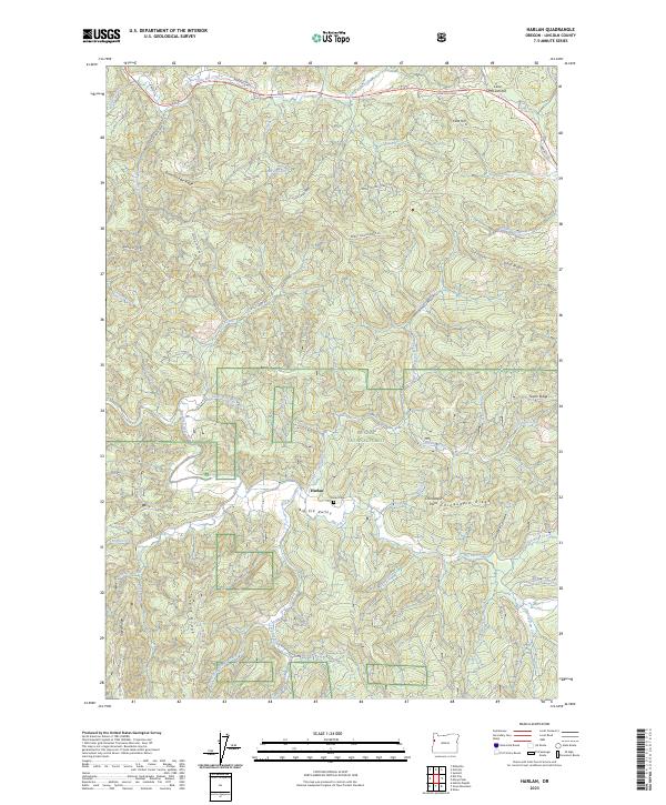 Harlan topographic map thumbnail