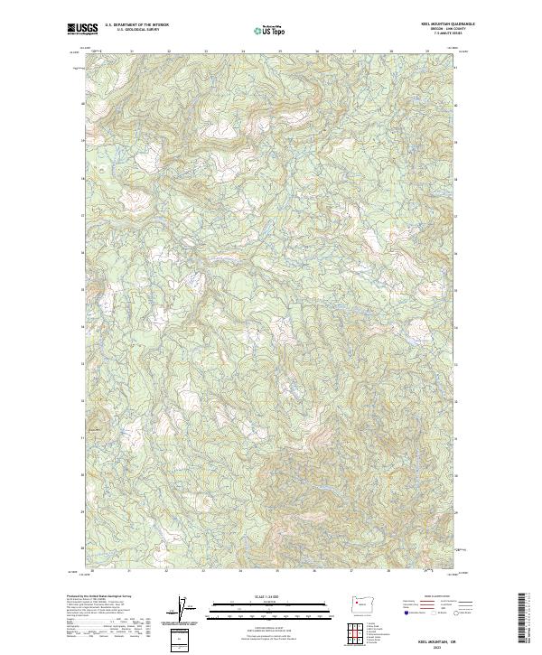 Keel Mountain topographic map thumbnail