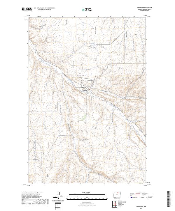Lexington 2024 topographic map thumbnail