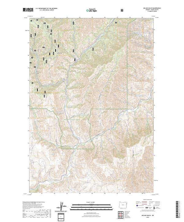 McLain Gulch 2023 topographic map thumbnail