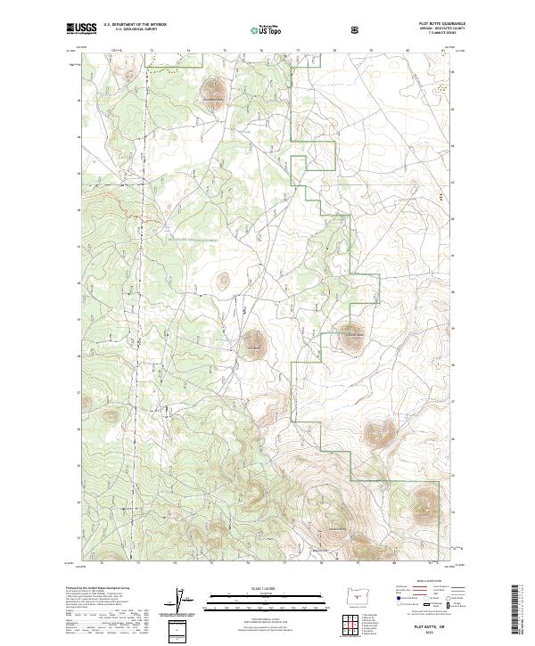 Plot Butte 2023 topographic map thumbnail