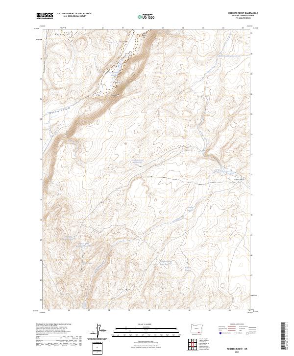 Robbers Roost 2023 topographic map thumbnail