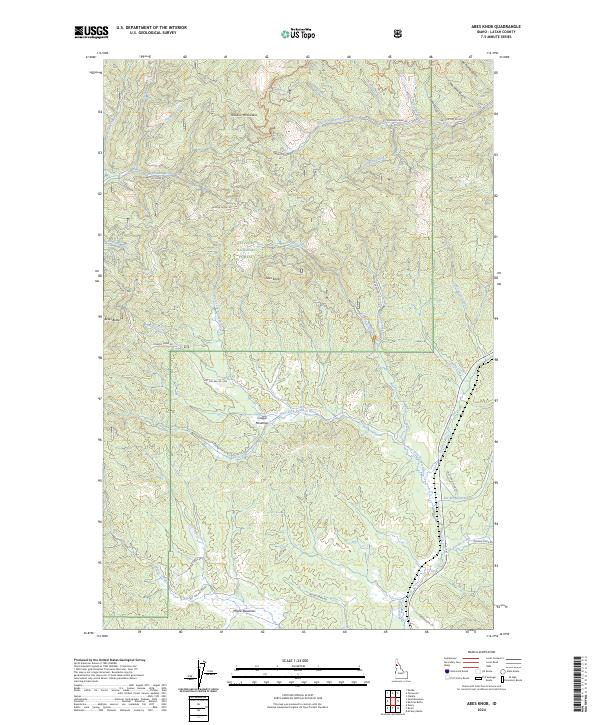 Abes Knob topographic map thumbnail