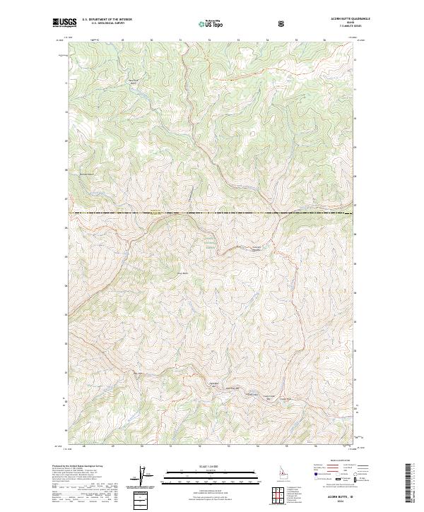 Acorn Butte topographic map thumbnail