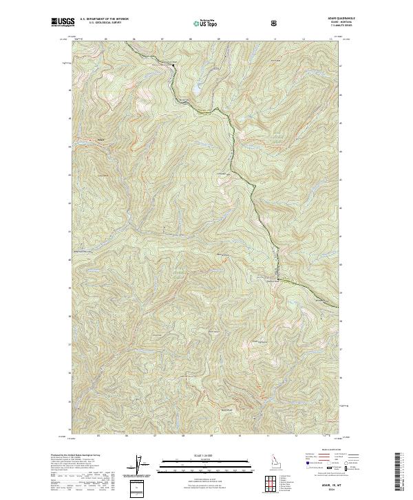Adair topographic map thumbnail