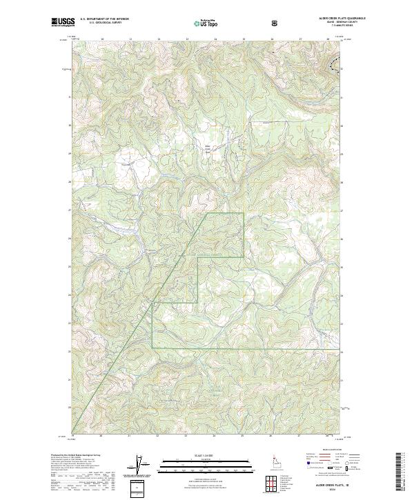Alder Creek Flats topographic map thumbnail